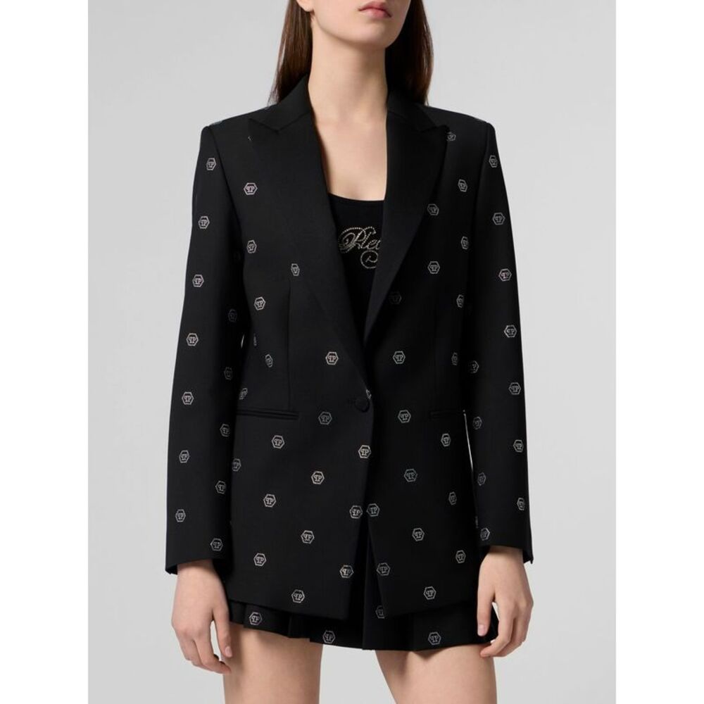 Philipp Plein Jacket Woman Black - Picture 1 of 3